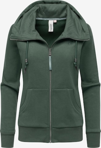 Veste de survêtement 'Neskia' Ragwear en vert : devant