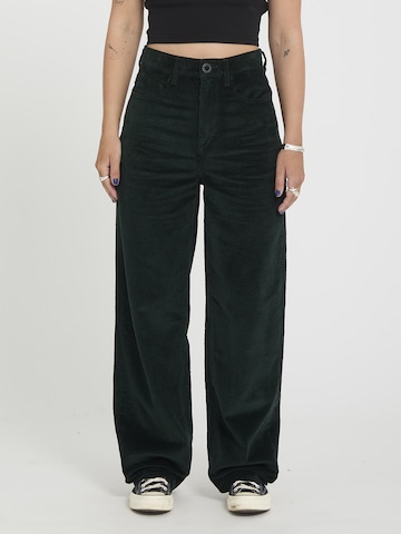 Volcom Loosefit Broek 'Weellow II' in Groen: voorkant