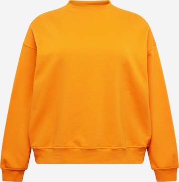 Sweat-shirt Cotton On Curve en orange : devant