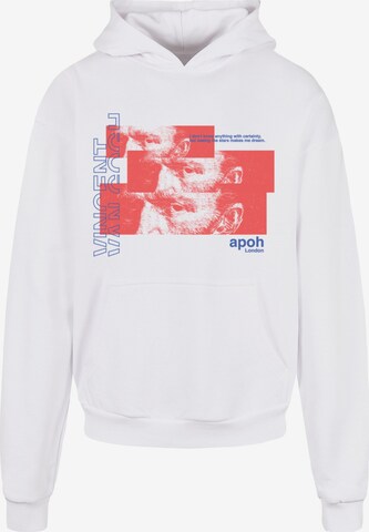 Merchcode Sweatshirt 'Apoh - Van Gogh The Stars' in White: front