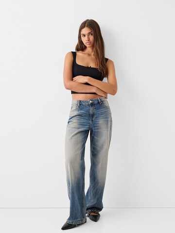 Bershka Wide leg Jeans i blå