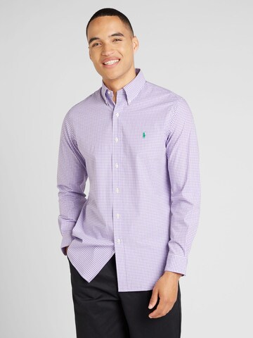 Coupe regular Chemise Polo Ralph Lauren en violet : devant