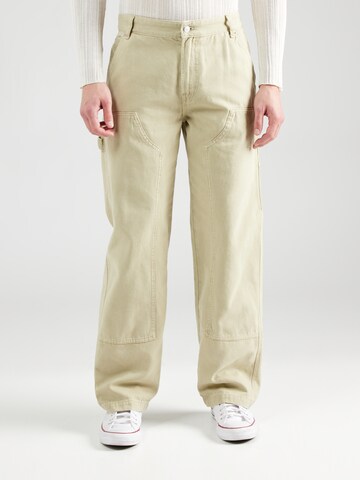 Wide leg Pantaloni di Tommy Jeans in beige: frontale