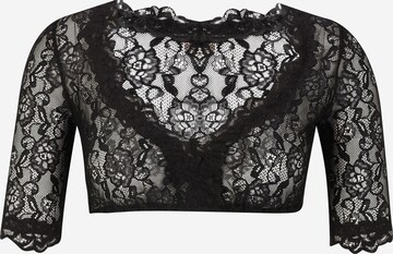 Krüger Madl - Blusa tradicional 'Cassandra' en negro: frente