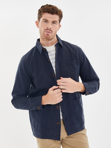 Threadbare Regular fit Between-Season Jacket in Blue: front