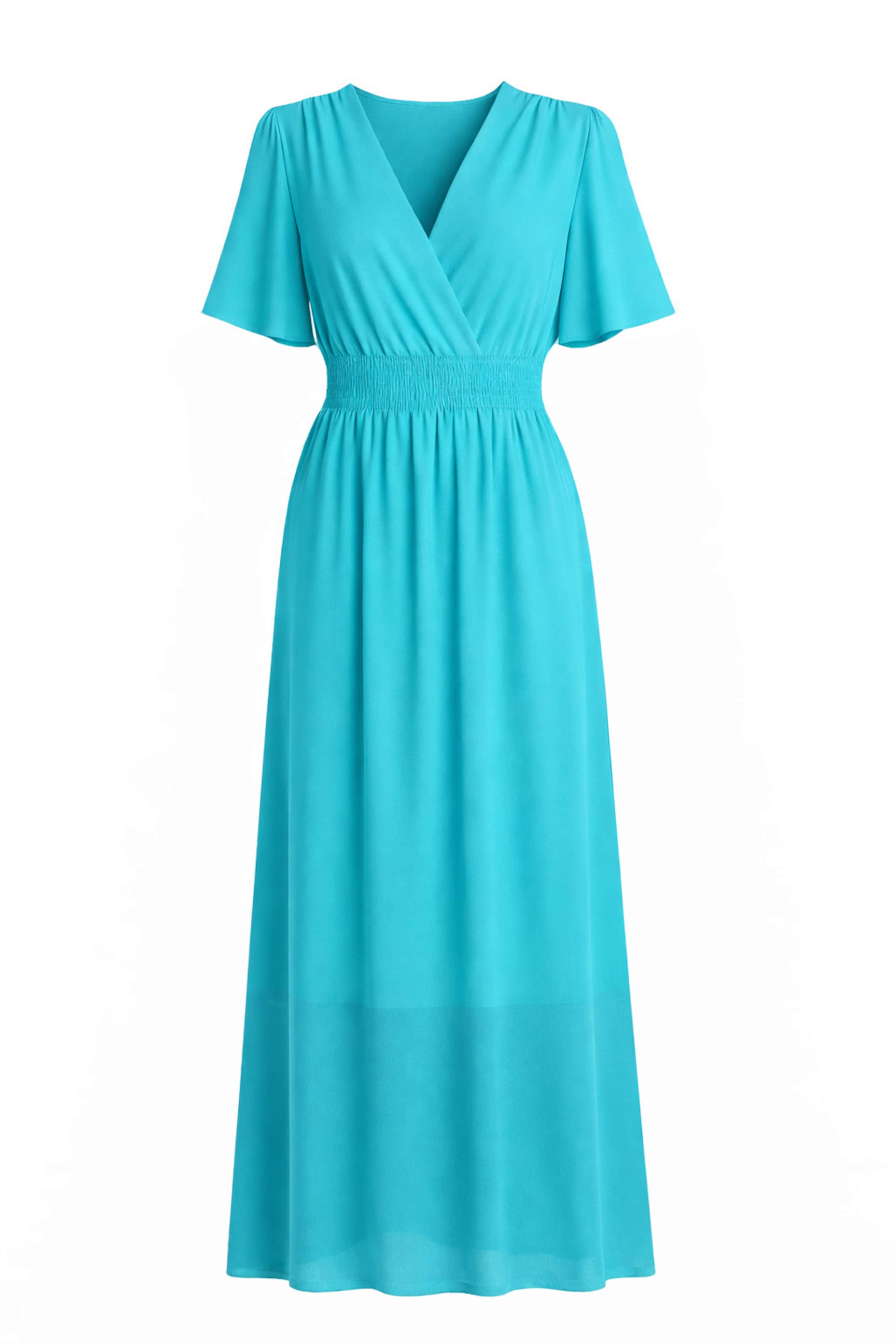 Elara Dress in Blue: front