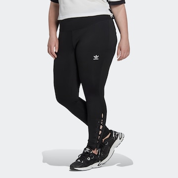 ADIDAS ORIGINALS Skinny Leggings in Schwarz: predná strana