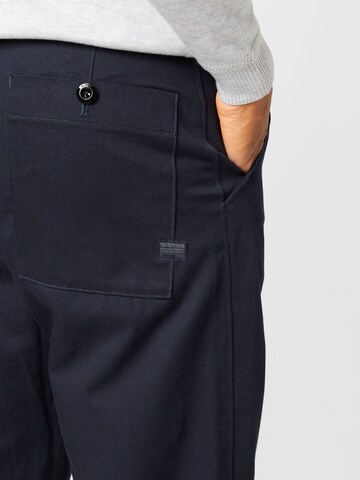 G-Star RAW Regular Pleat-front trousers in Blue