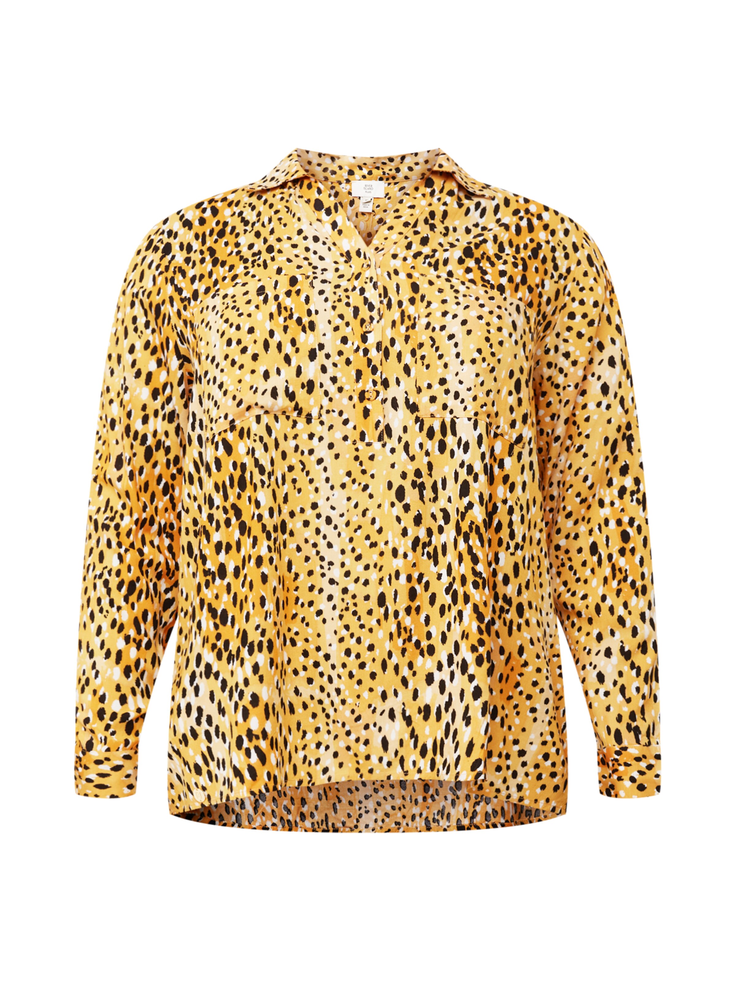 Frauen Große Größen River Island Plus Bluse in Gelb - SQ98444 Frauen Große Größen River Island Plus Bluse in Gelb - SQ98444