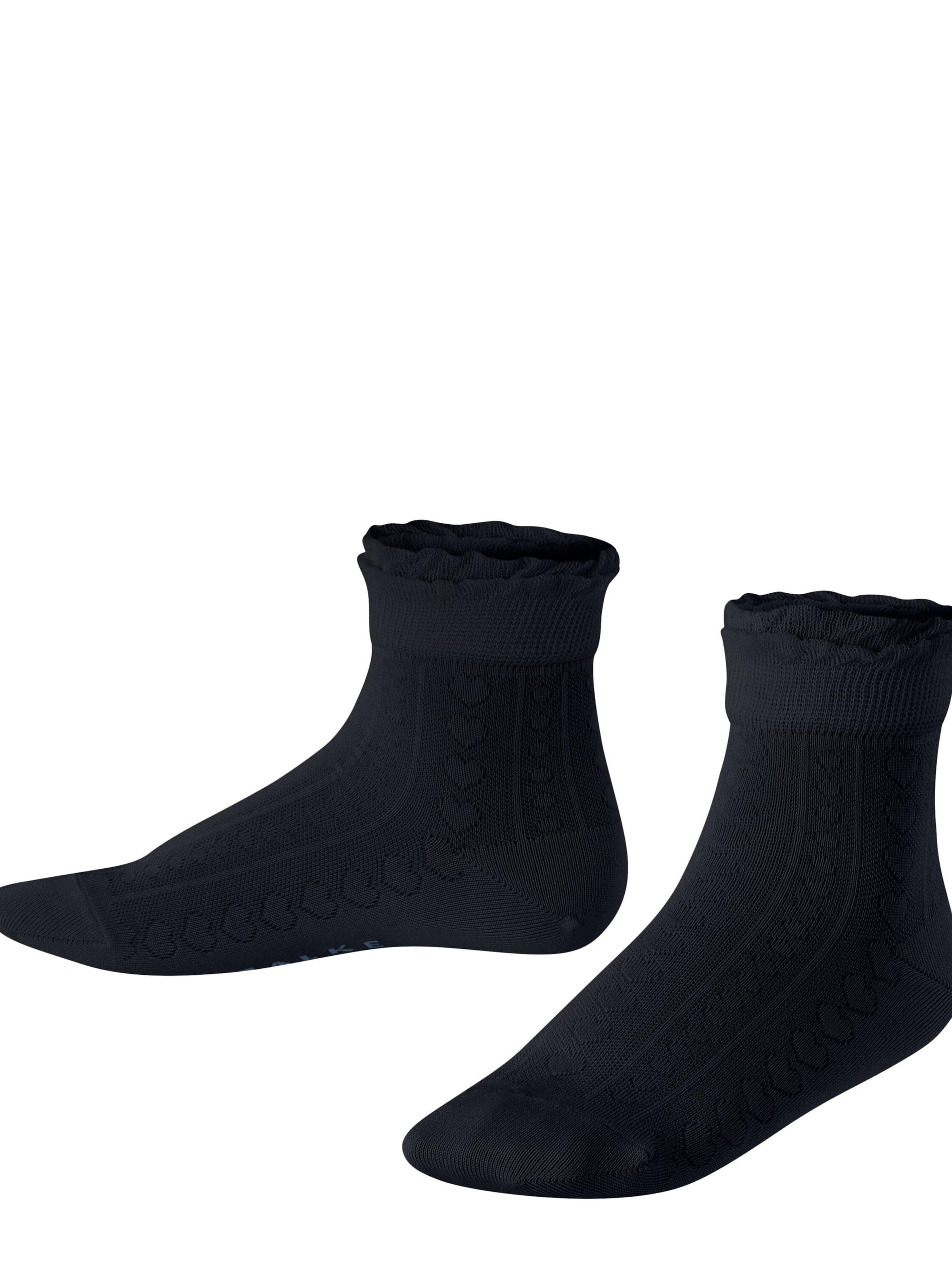 FALKE Socks 'Romantic Net' in Blue: front