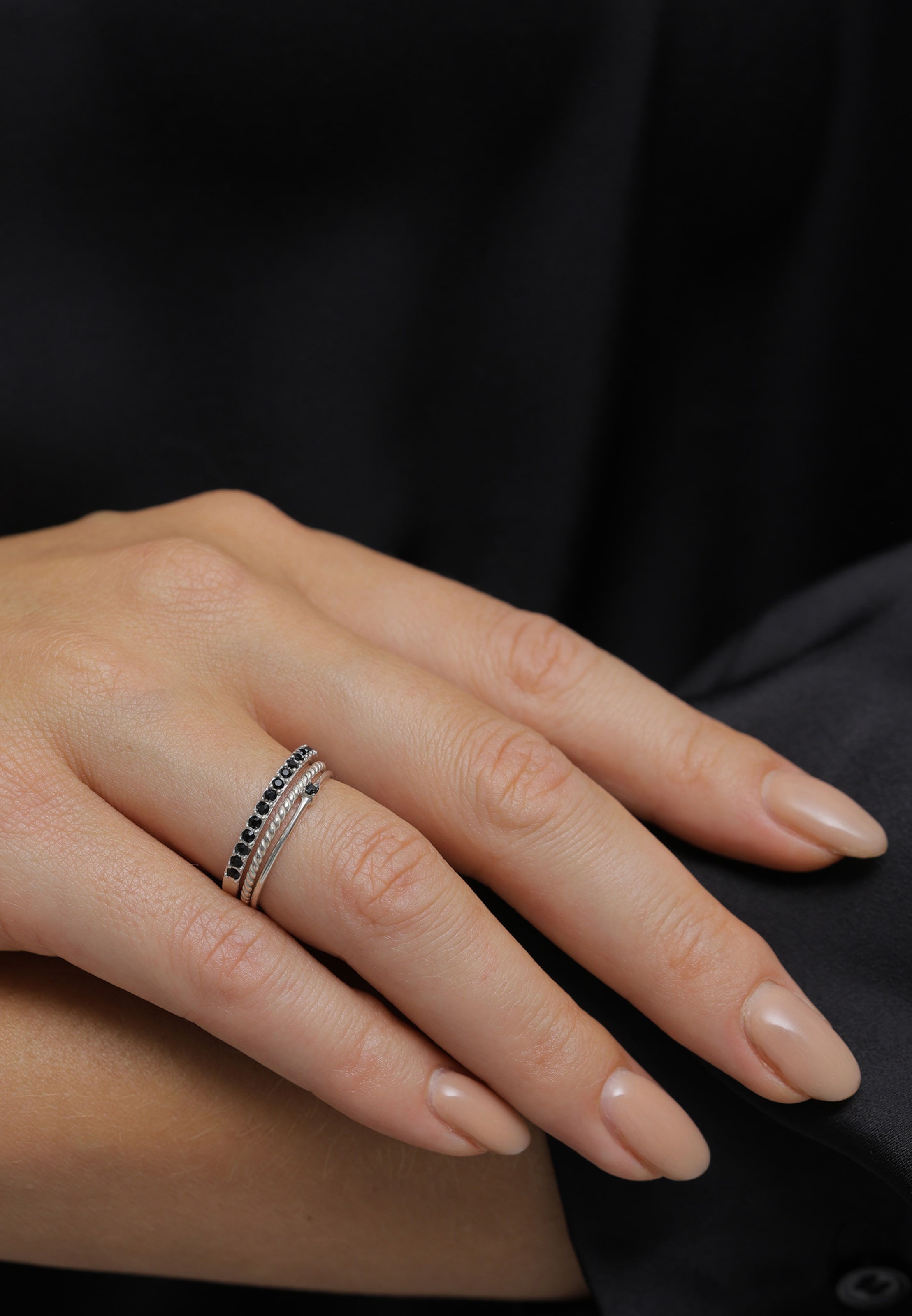 Bague ELLI en argent : devant