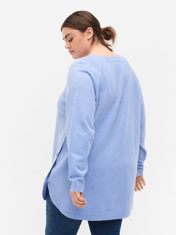 Zizzi Pullover 'SUNNY' in Blau