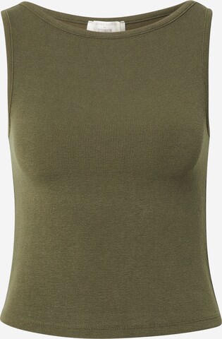 Top 'Panthea' de la Guido Maria Kretschmer Women pe verde: față