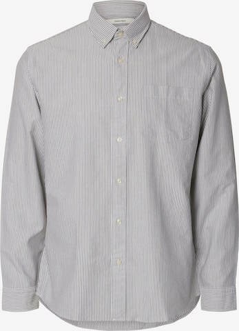 SELECTED Button Up Shirt 'SLHRICK' in Grey: front