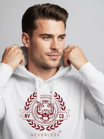 Neverless Sweatshirt 'Academic Tiger' in White