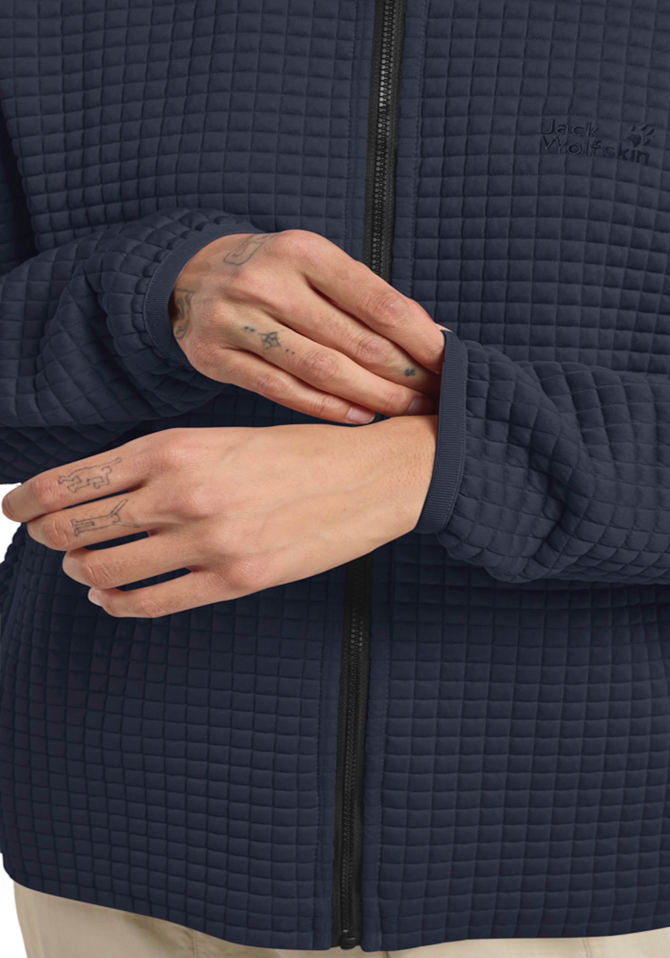 JACK WOLFSKIN Fleece Jacket in Blue