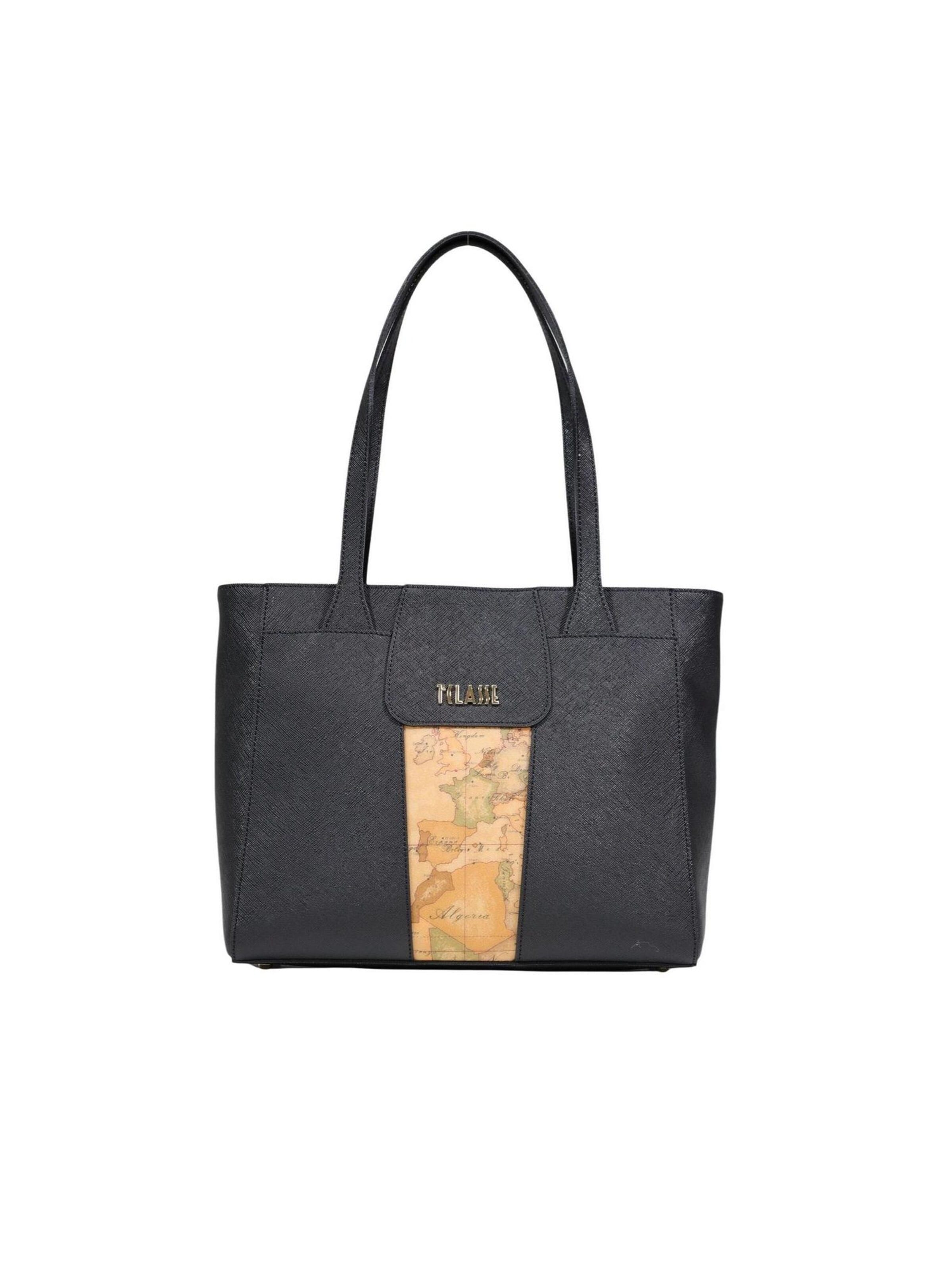 Alviero Martini 1a clase Schoudertas 'Shopping Bag LD28 9407' in Zwart: voorkant