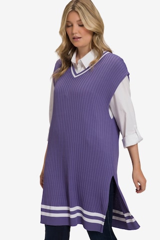 Pull-over Ulla Popken en violet : devant