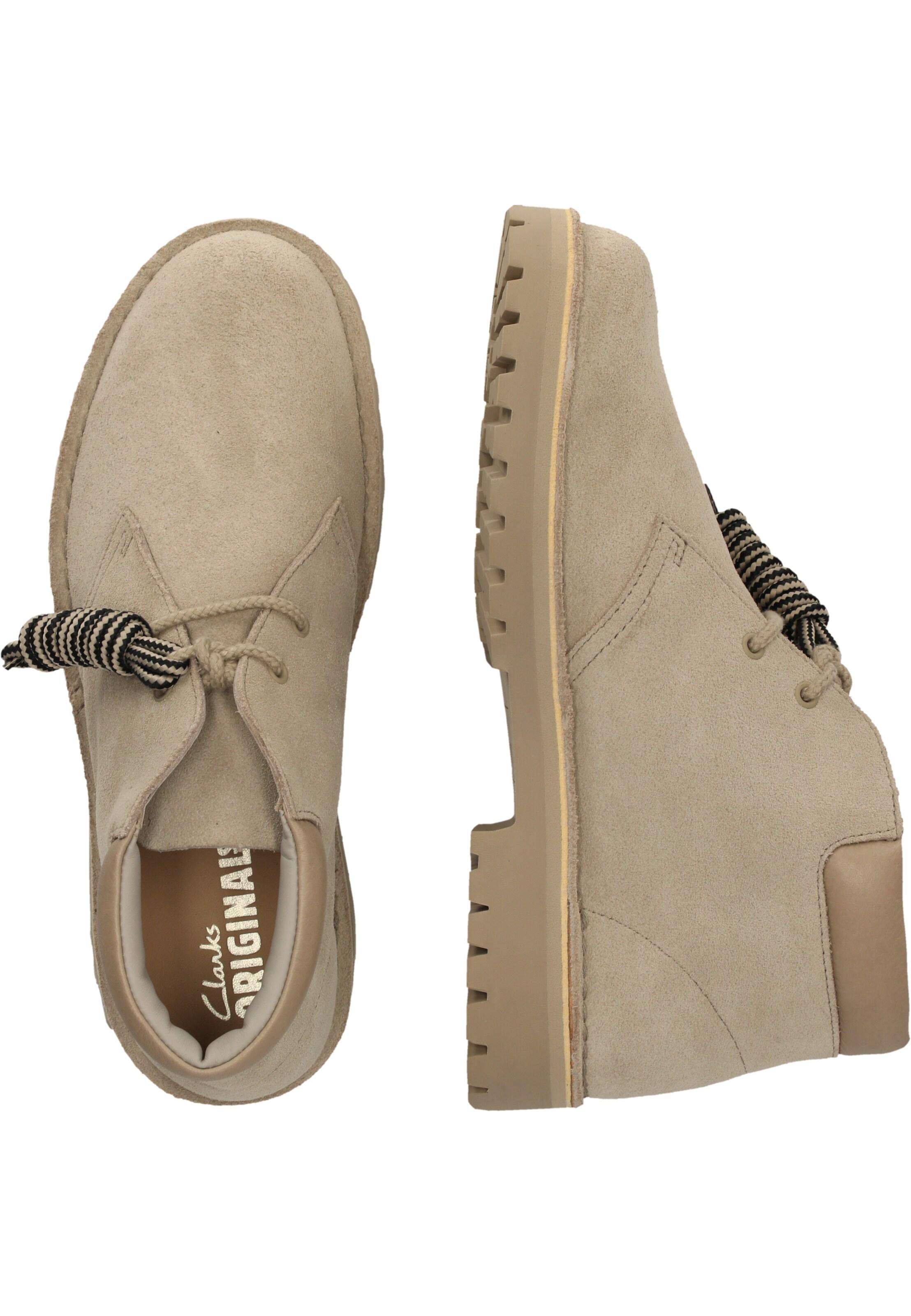CLARKS Boots 'DRST 2456 Rock' in Beige