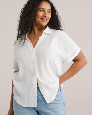 WE Fashion Блуза в бяло: отпред