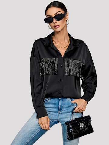 LapaPlus Blouse in Black: front
