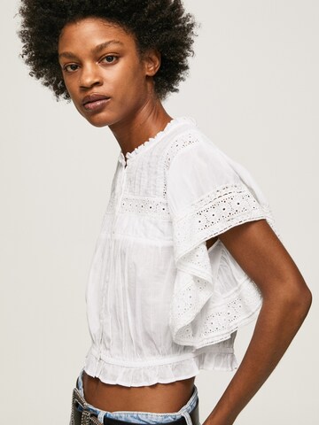 Pepe Jeans Bluse in Weiß