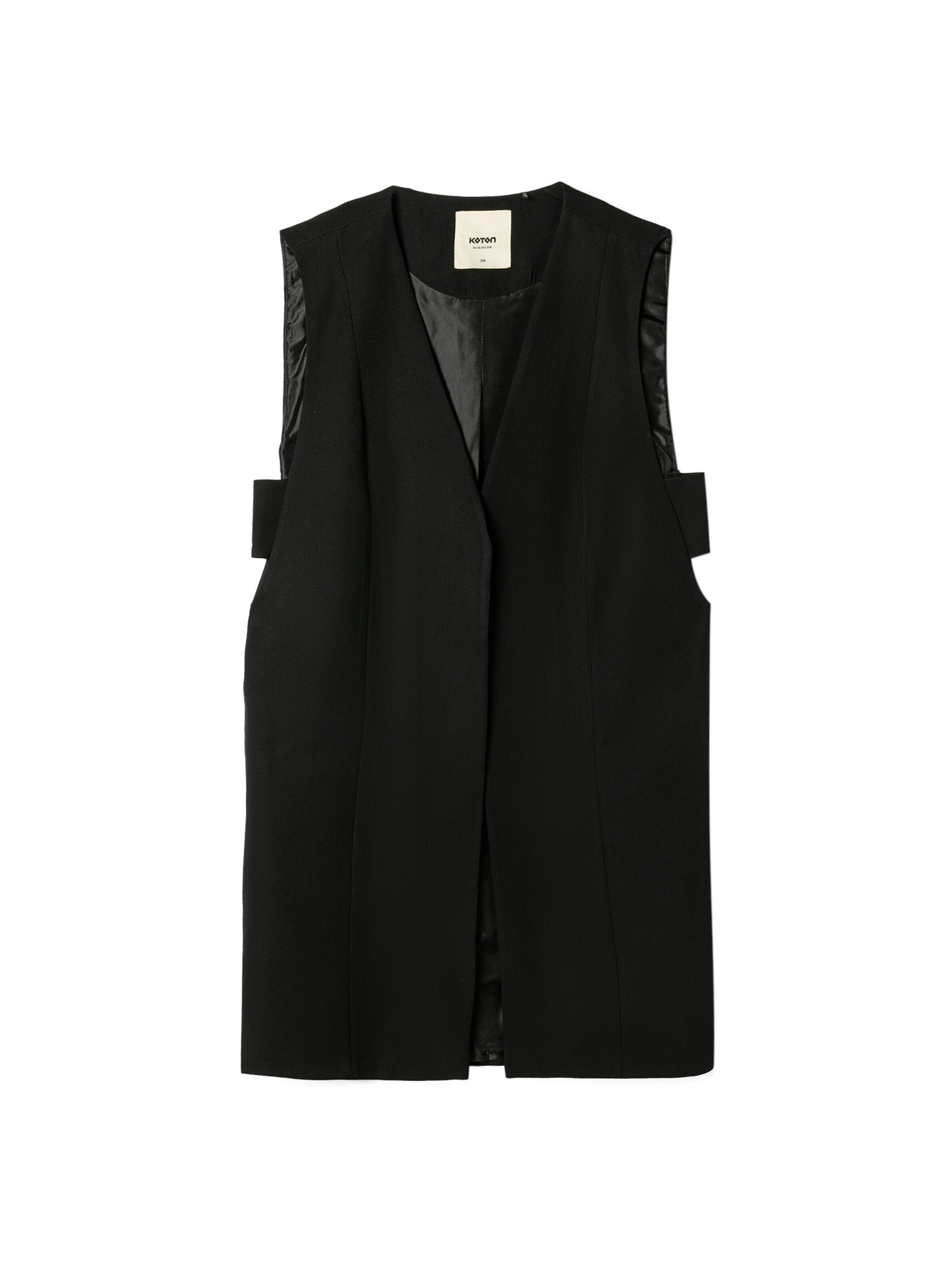Koton Weste in Schwarz: Vorderseite