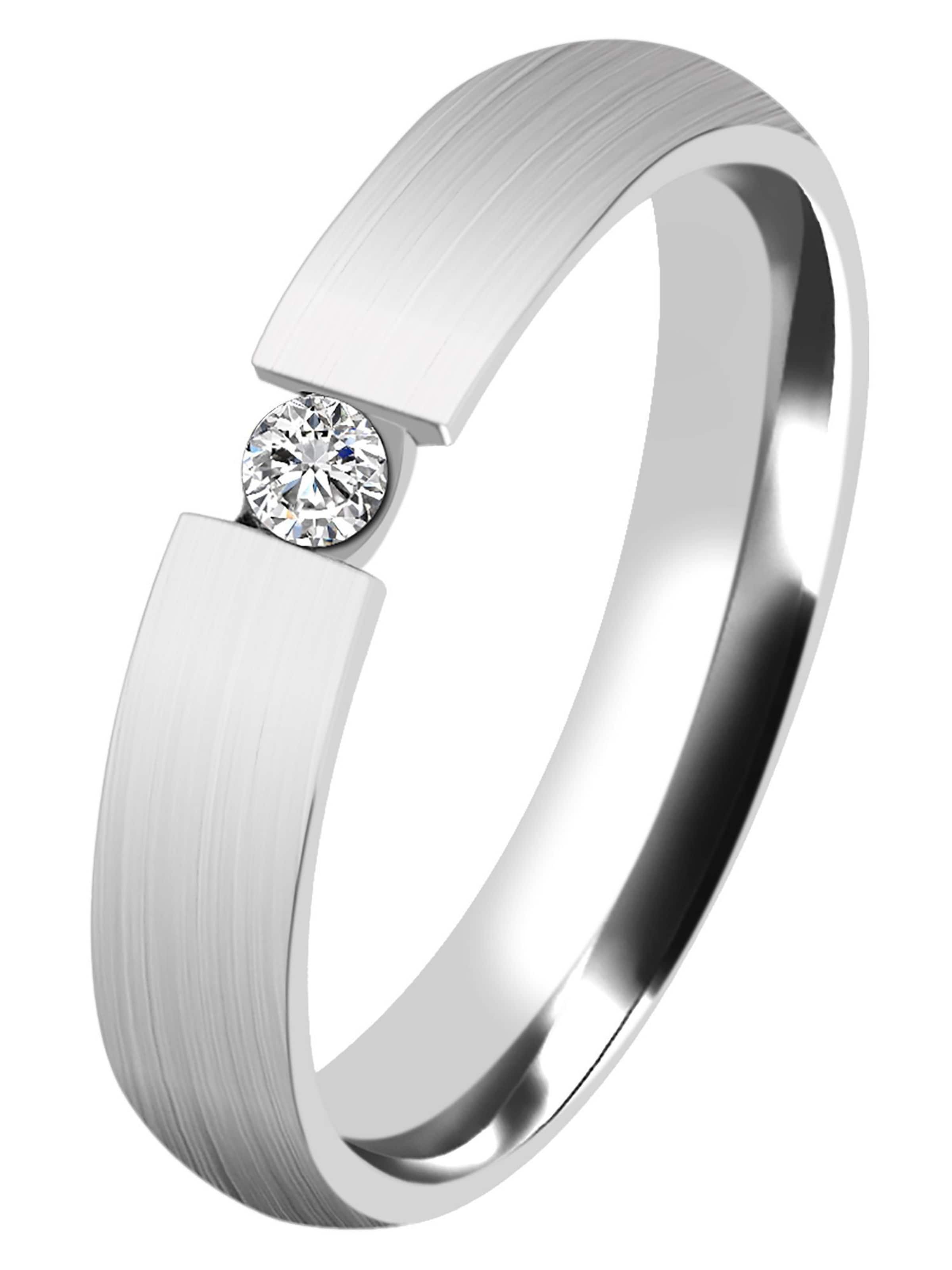 Akzent Ring 'Noble Triumph, silberfarbig, hautverträglich' in Silver: front