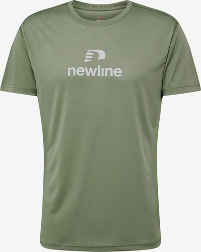 Newline Funktionsshirt 'BEAT' in hellgrau / oliv, Produktansicht