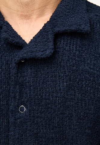 INDICODE JEANS Regular fit Button Up Shirt 'Raney' in Blue