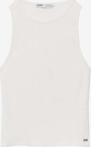 Pull&Bear Top in Wit: voorkant