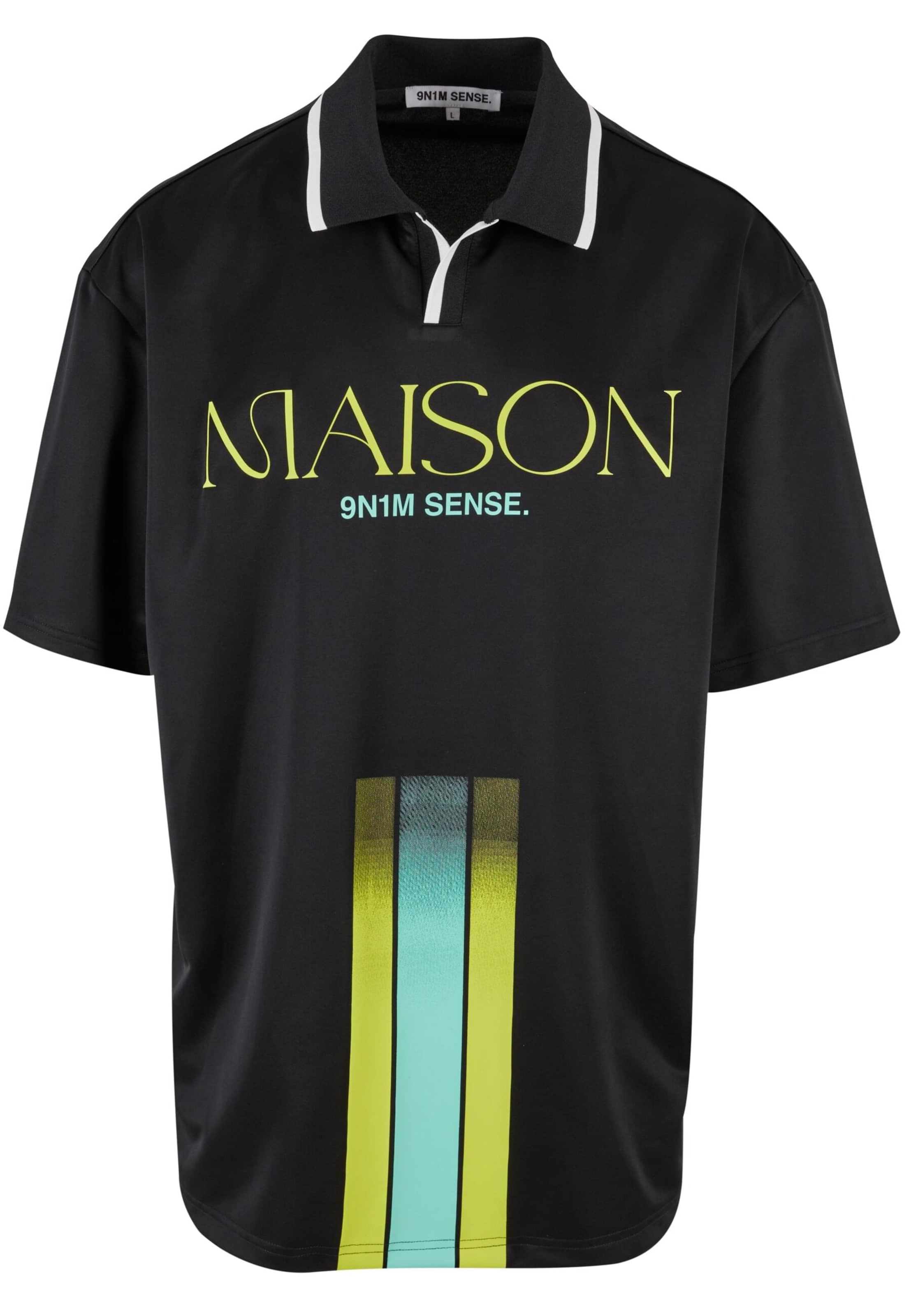 9N1M SENSE Αθλητική φανέλα σε μαύρο: μπροστά