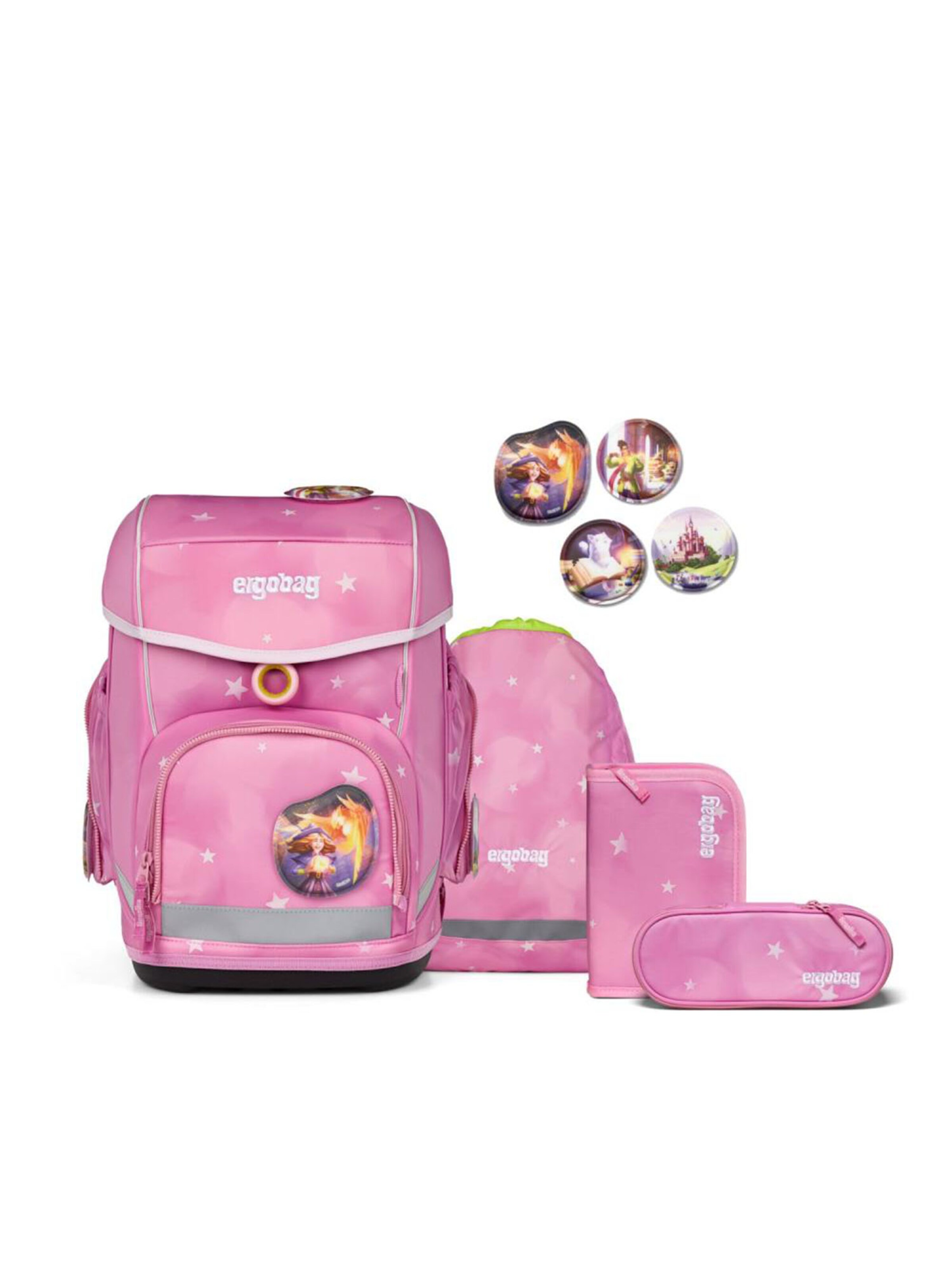 ergobag Rucksack 'Cubo Set 5 tlg'‌‌‌‌‌‌‌‌‌ in Pink: Vorderseite
