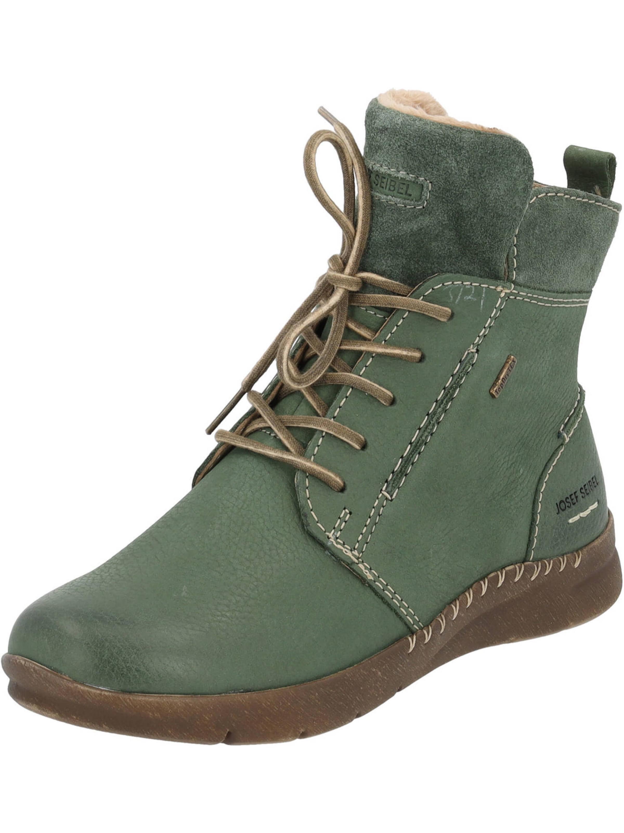 JOSEF SEIBEL Lace-up bootie 'Conny 53' in Green: front