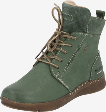 JOSEF SEIBEL Lace-up bootie 'Conny 53' in Green: front