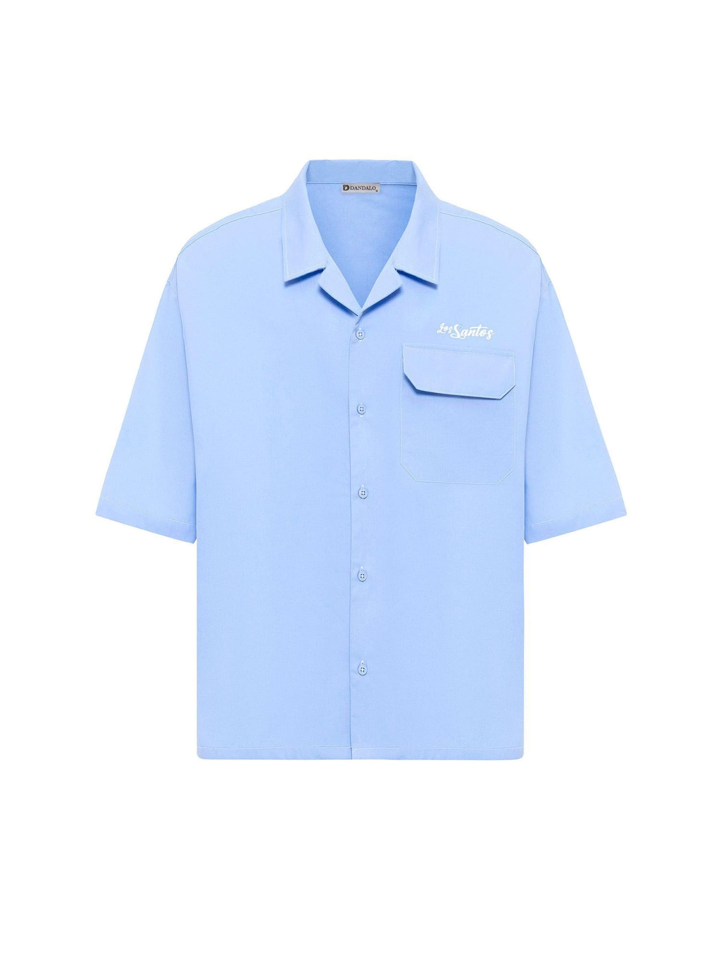 T-Shirt Dandalo en bleu : devant