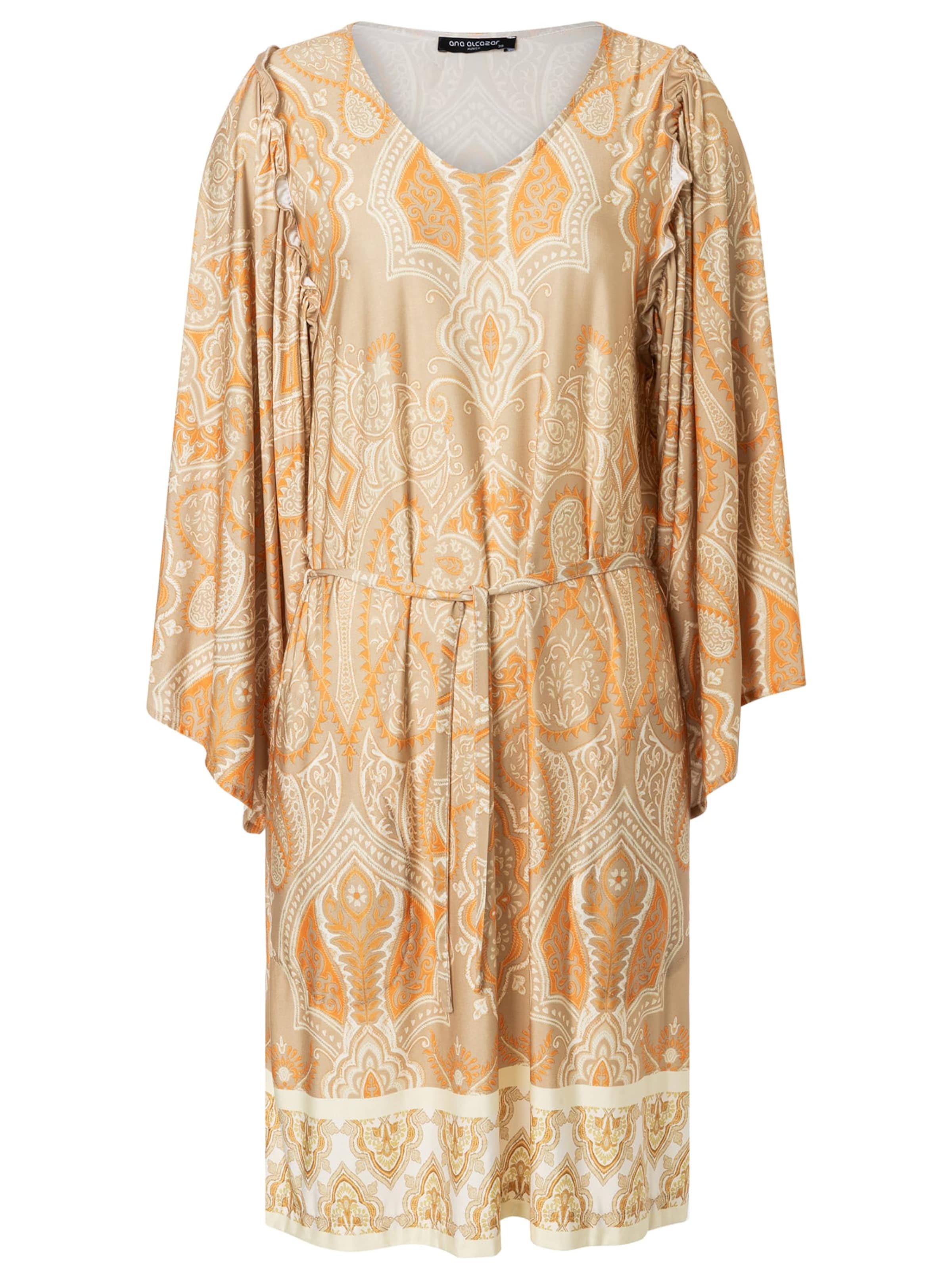 Ana Alcazar Jurk 'Doreyal' in Beige: voorkant