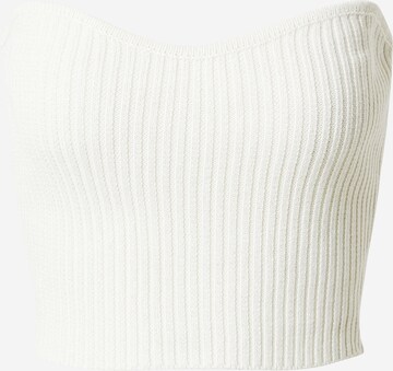 Tops en tricot NLY by Nelly en blanc : devant