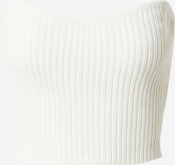 NLY by Nelly Knitted top in White: front