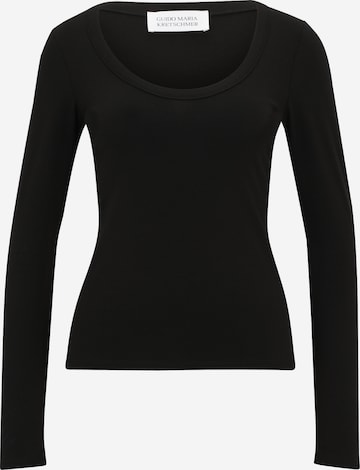 Tricou 'Luisa' de la Guido Maria Kretschmer Women pe negru: față