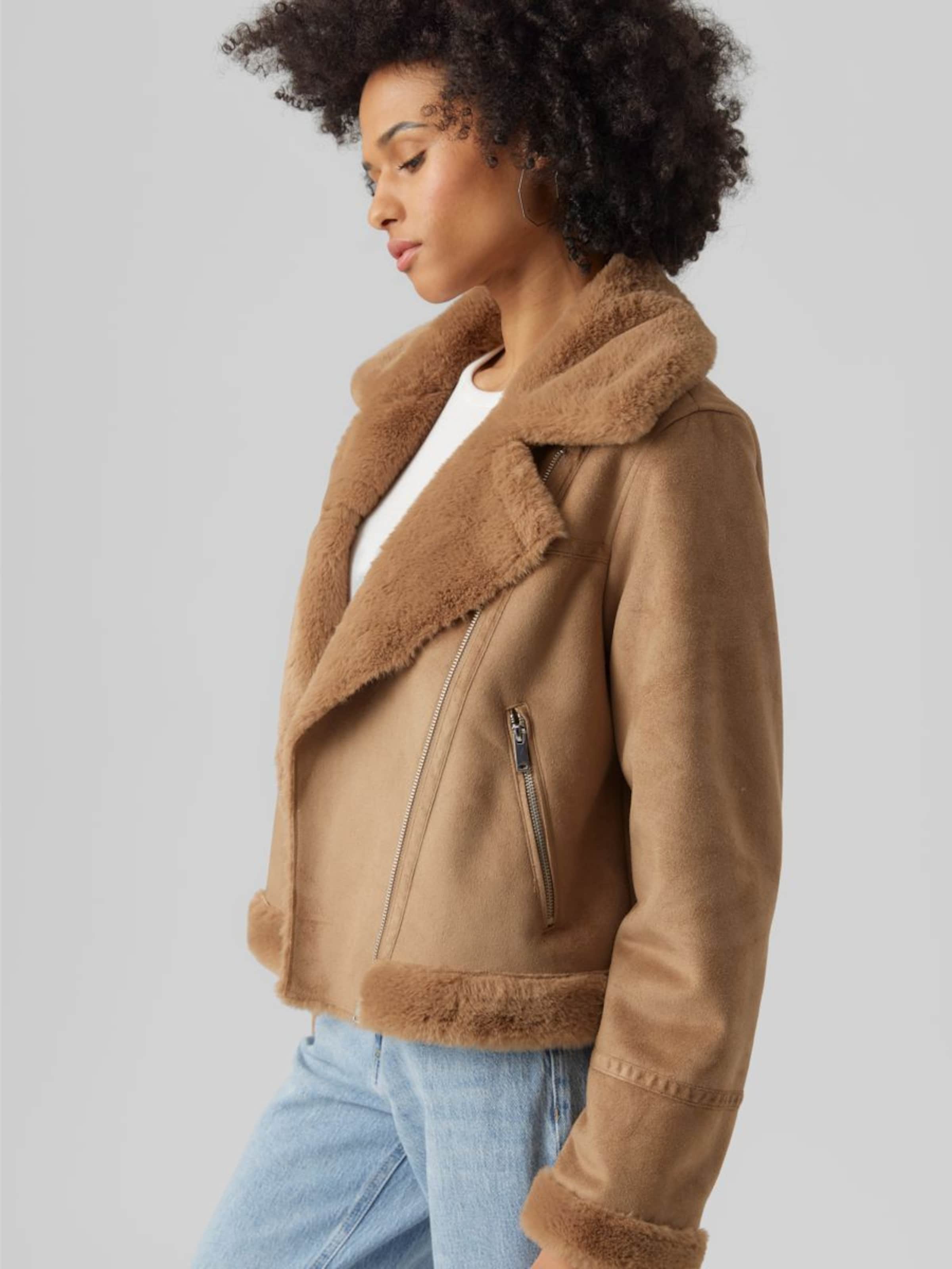 Vero moda faux fur aviator cheap jacket