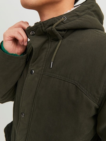 JACK & JONES Between-Seasons Parka 'State' in Green