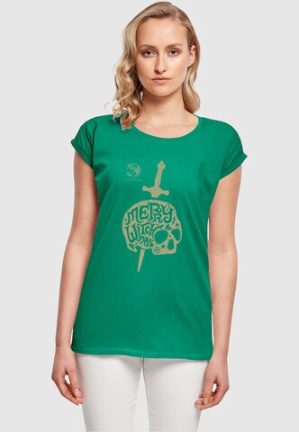T-shirt 'Witcher - Merry Witchmas' ABSOLUTE CULT en vert : devant