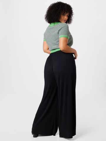 Loosefit Pantalon 'Dion' ABOUT YOU Curvy en noir