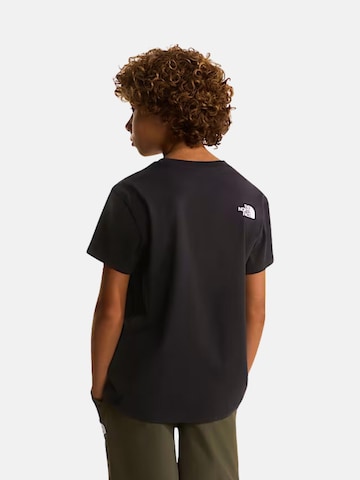 THE NORTH FACE Shirt 'THE NORTH FACE kids B MOUNTAIN NIGHT SS TEE T-SHIRT' in Zwart