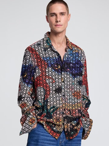 Desigual - Regular Fit Camisa em mistura de cores