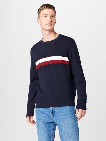 TOMMY HILFIGER Pulóver - kék: elől