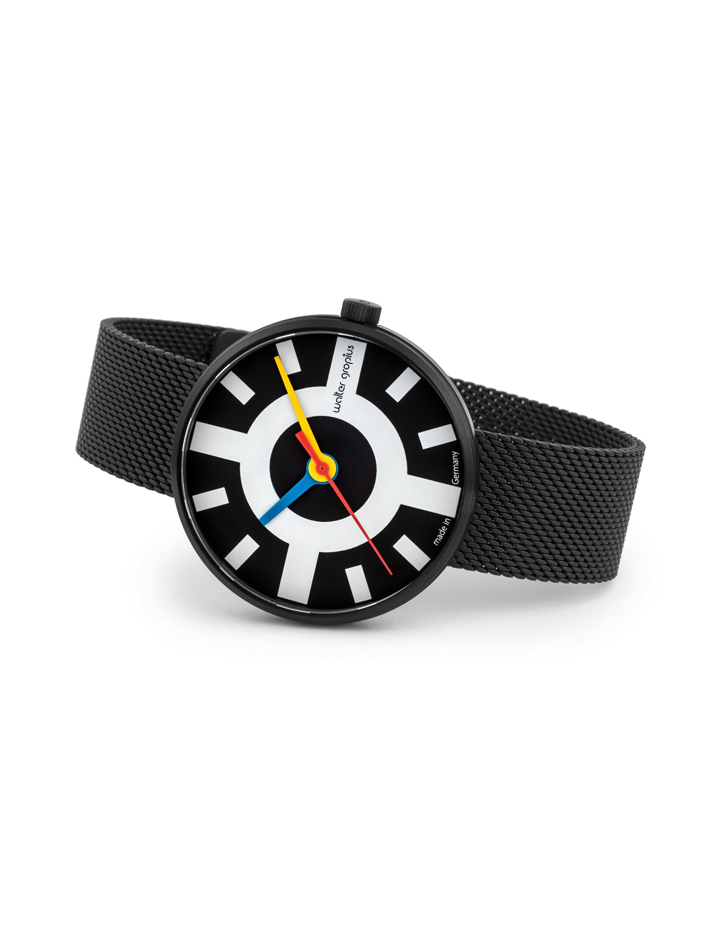 WALTER GROPIUS Analog Watch 'CROSSWAY' in Black