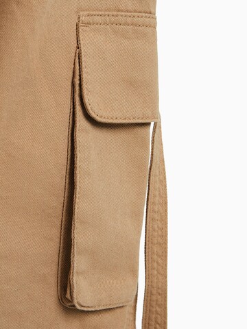 Bershka Loosefit Hose in Beige