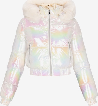 MYMO Zimska jakna u žuta / zelena / roza / prljavo bijela, Pregled proizvoda